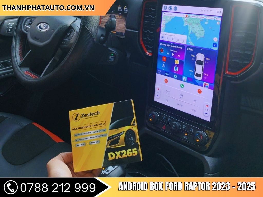 ANDROID BOX Cho Ford Raptor 2023 - 2025