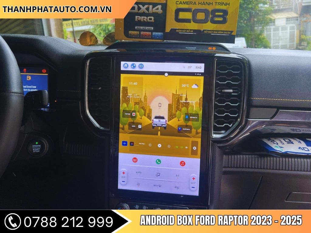 ANDROID BOX Cho Ford Raptor 2023 - 2025