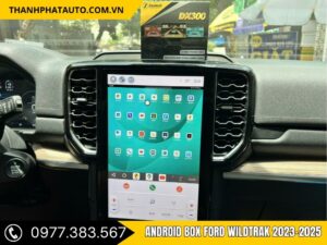 Android Box Ford Wildtrak 2023-2025 kết nối với màn hình zin và hoạt động ổn định trong xe