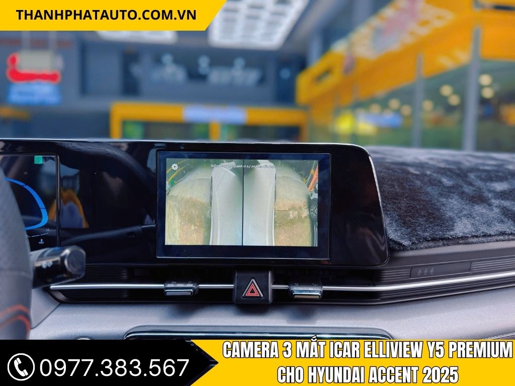 Hình Ảnh Camera 3 Mắt Icar Elliview Y5 Premium cho Hyundai Accent 2025