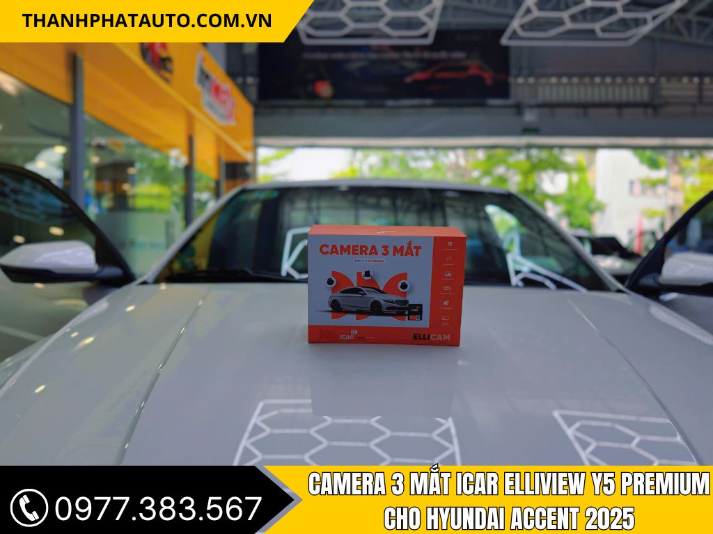 Hình Ảnh Camera 3 Mắt Icar Elliview Y5 Premium cho Hyundai Accent 2025