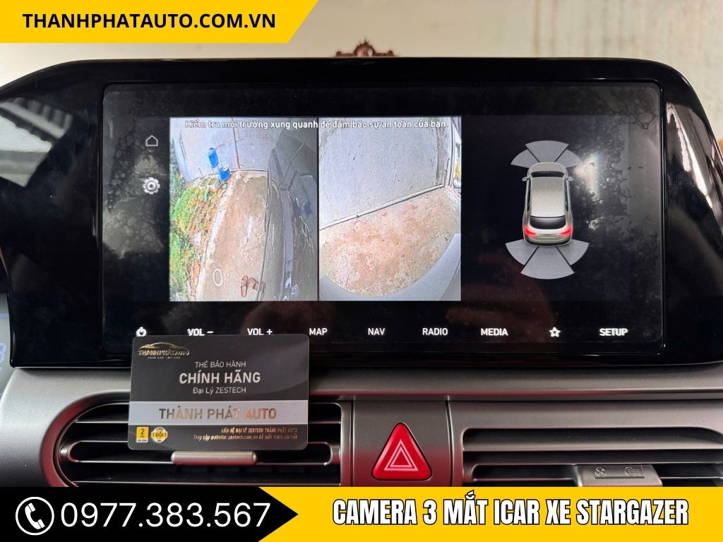 Hình Ảnh Camera 3 Mắt Icar Xe Stargazer