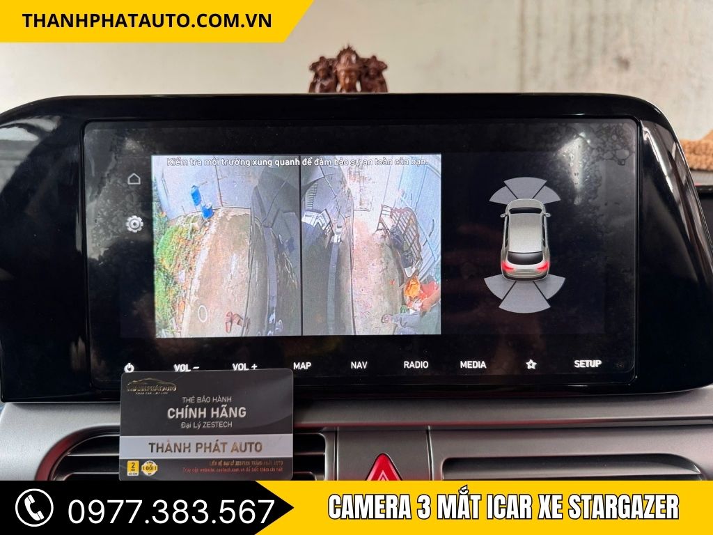 Hình Ảnh Camera 3 Mắt Icar Xe Stargazer