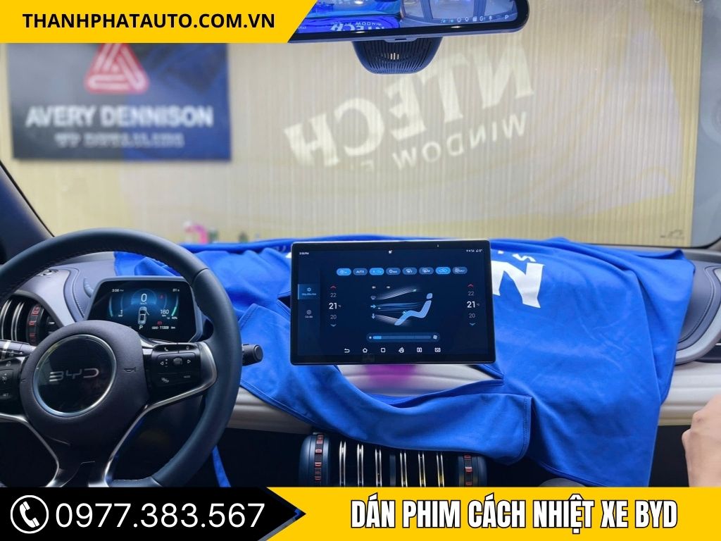 Hình Ảnh Dán Phim Cách Nhiệt Xe BYD