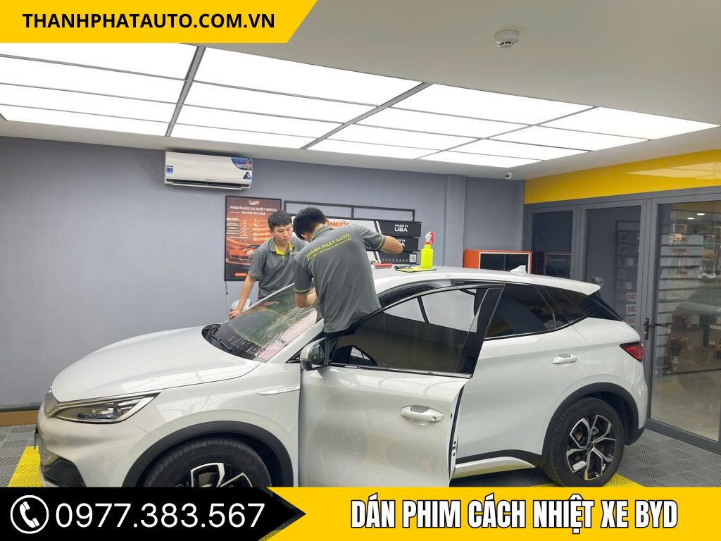 Hình Ảnh Dán Phim Cách Nhiệt Xe BYD