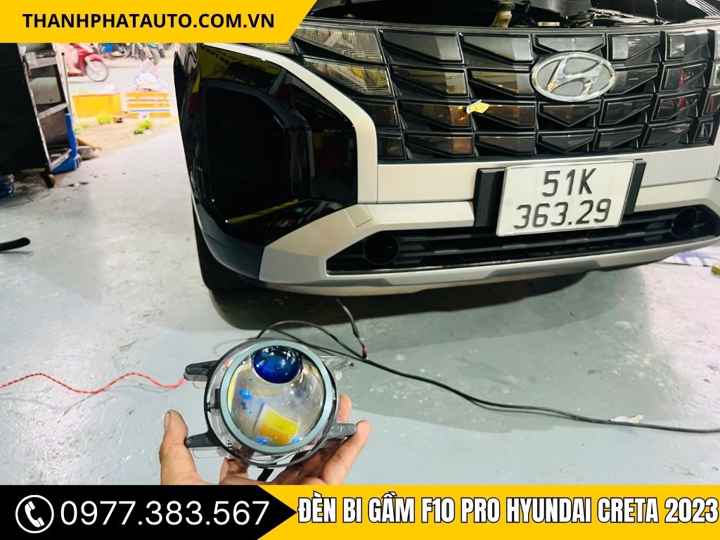 Hình Ảnh Đèn Bi Gầm F10 Pro Cho Hyundai Creta 2023
