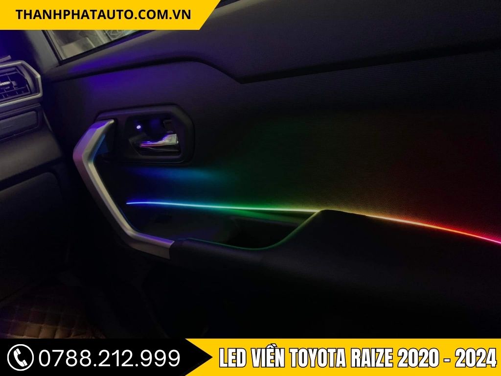Hình Ảnh Led Viền Toyota Raize 2020, 2021, 2022, 2023, 2024
