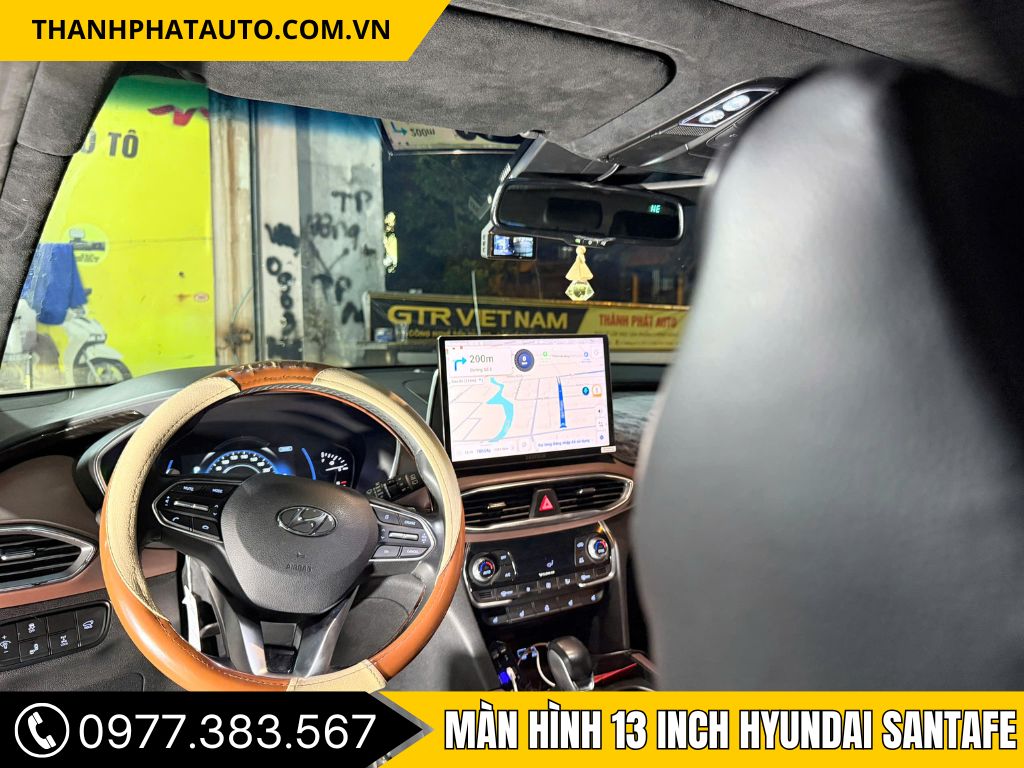 Hình Ảnh Màn Hình 13 Inch Cho Hyundai SantaFe 2019, 2020, 2021