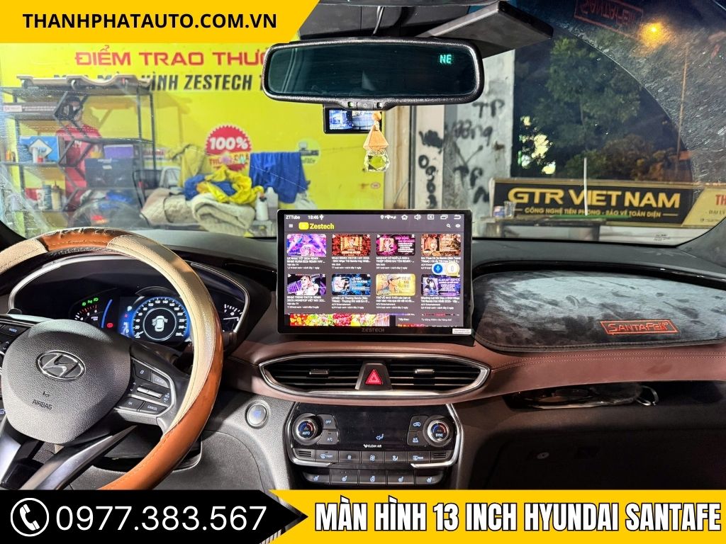 Hình Ảnh Màn Hình 13 Inch Cho Hyundai SantaFe 2019, 2020, 2021