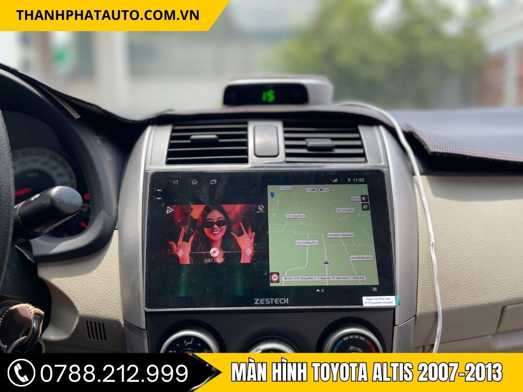 Hình Ảnh Màn Hình Android Toyota Altis 2007, 2008, 2009, 2010, 2011, 2012, 2013