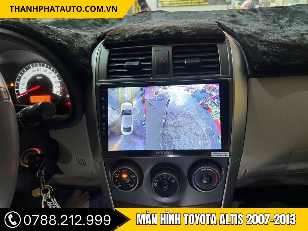 Hình Ảnh Màn Hình Android Toyota Altis 2007, 2008, 2009, 2010, 2011, 2012, 2013
