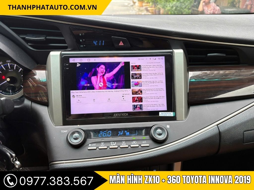 Hình Ảnh Màn Hình ZX10+ 360 Cho Innova 2019
