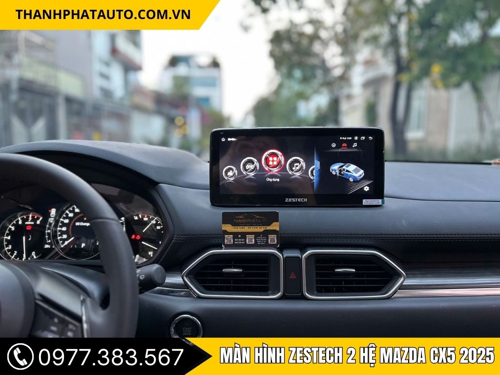 Hình Ảnh Màn Hình Zestech 2 Hệ Mazda CX5 2025