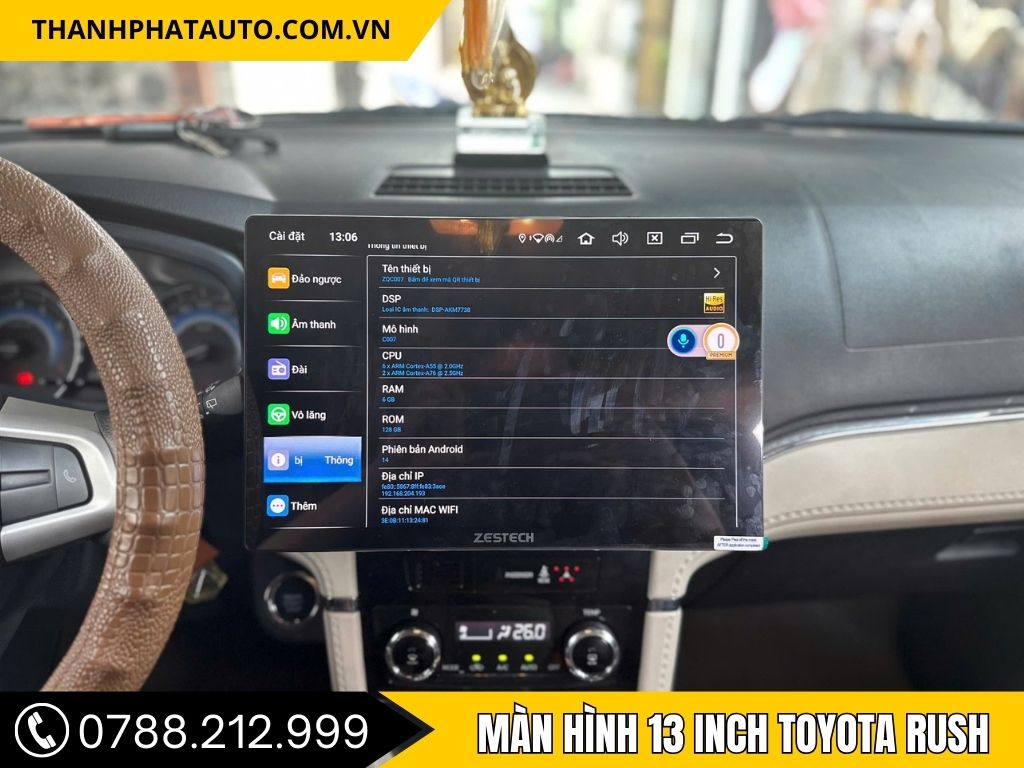 Màn Hình 13 Inch Toyota Rush