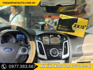 Giao diện Màn hình Android Ford Focus 2013-2018 khi sử dụng trong xe thực tế