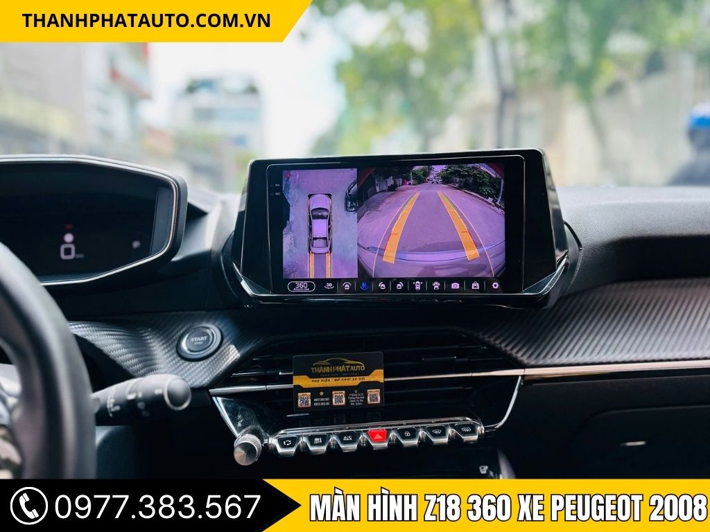 Màn Hình Z18 360 Xe Peugeot 2008 