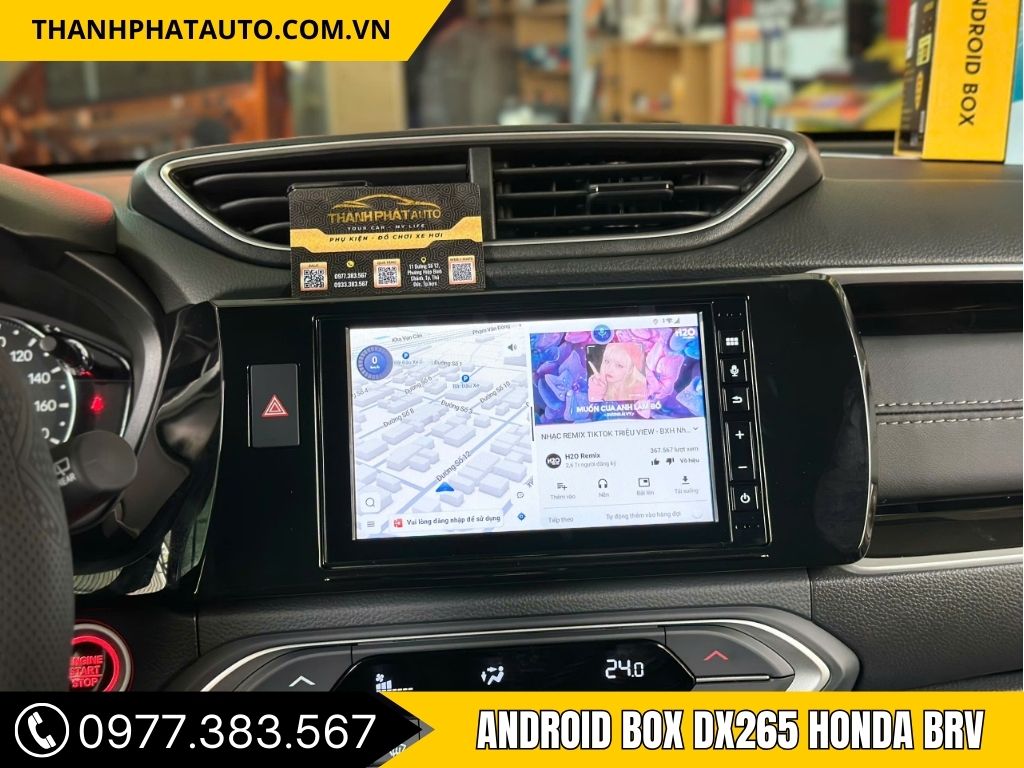 Android Box DX265 Honda BRV – Nâng Cấp Màn Hình Zin Không Cần Thay