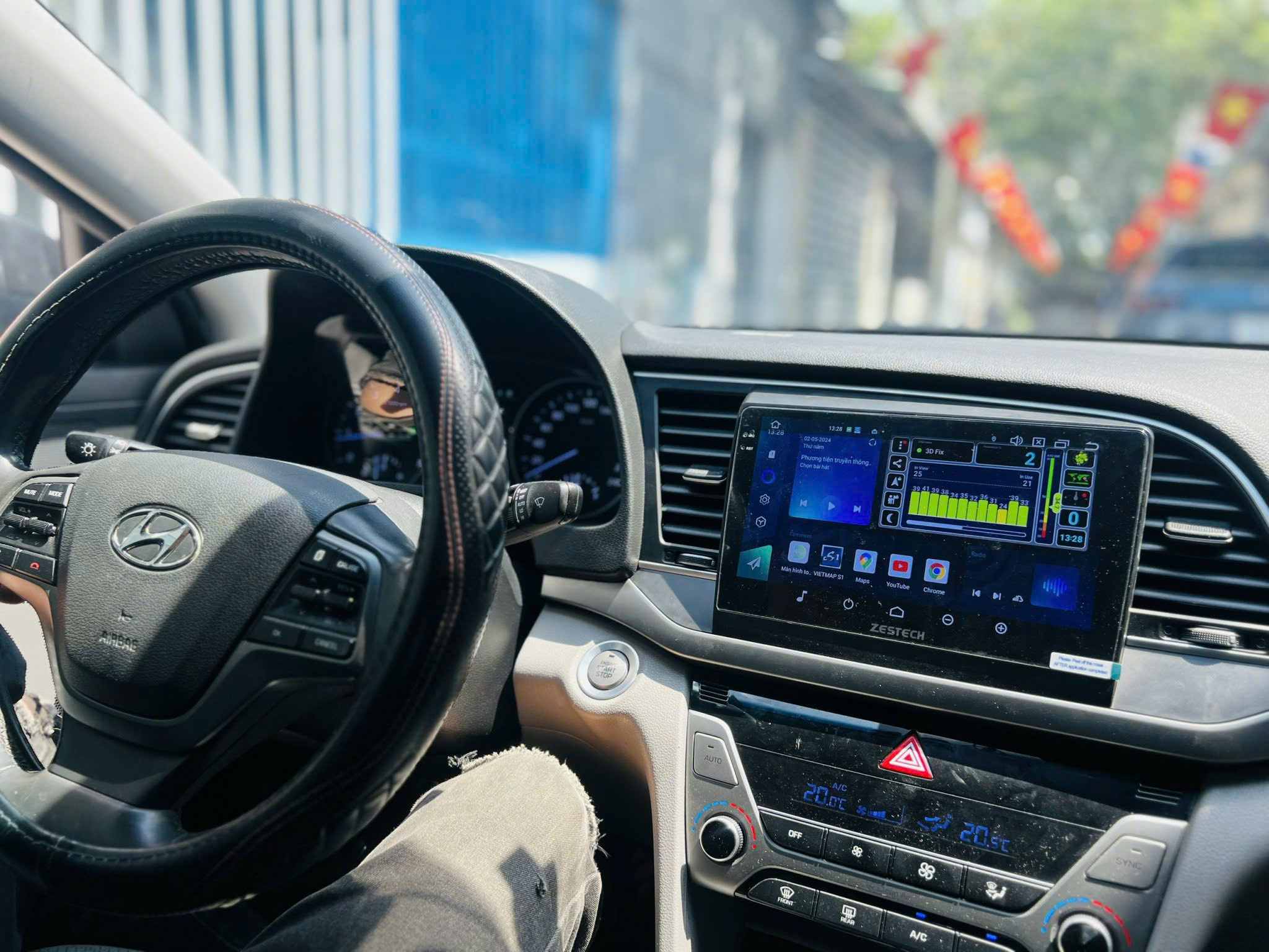 Màn Hình Android Hyundai Elantra 2019 Chính Hãng - Lắp Đặt Tận Nơi TPHCM chính hãng