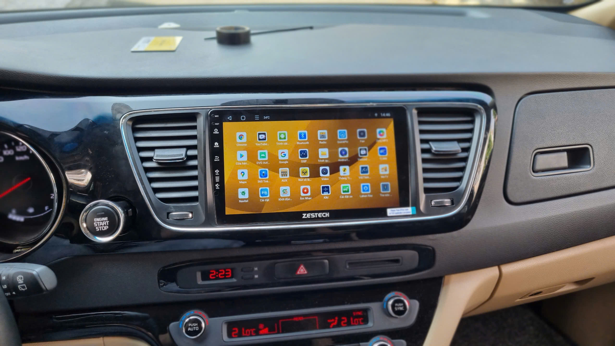 Màn Hình Android Kia Sedona 2015 Chính Hãng Zestech Lắp Đặt Tận Nơi chính hãng