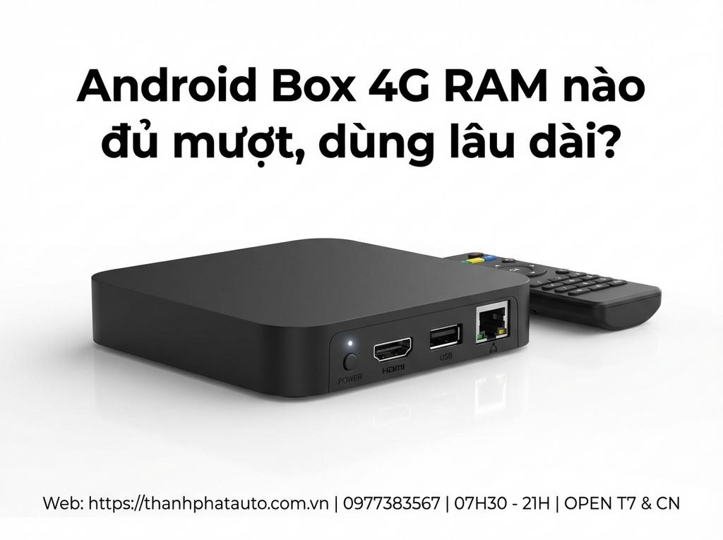 Android Box 4G RAM nào đủ mượt, dùng lâu dài?