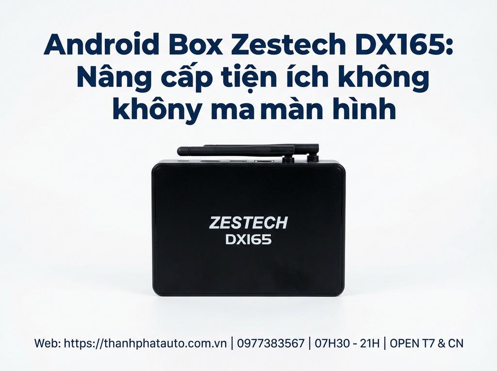 Android Box Zestech DX165: Nâng cấp tiện ích không thay màn hình.