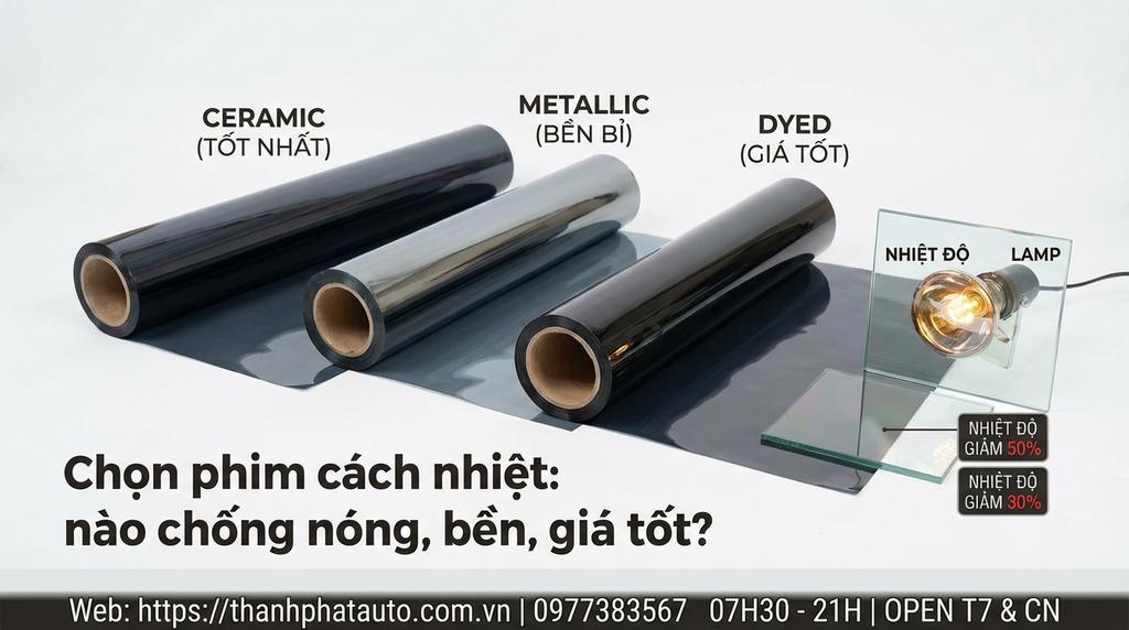 Chọn phim cách nhiệt: nào chống nóng, bền, giá tốt?