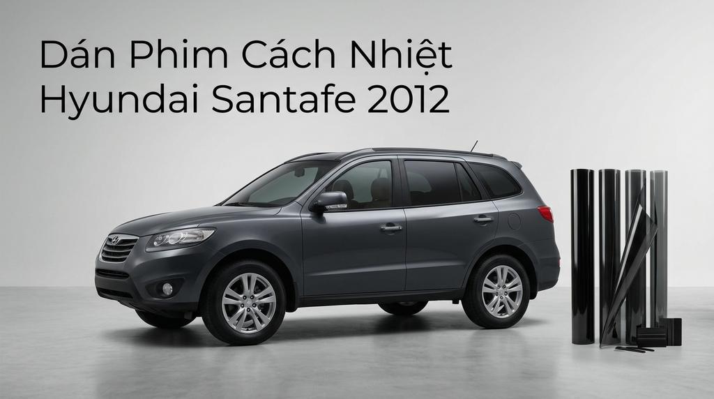Dán Phim Cách Nhiệt Hyundai Santafe 2012 Uy Tín Chuyên Nghiệp TPHCM chính hãng