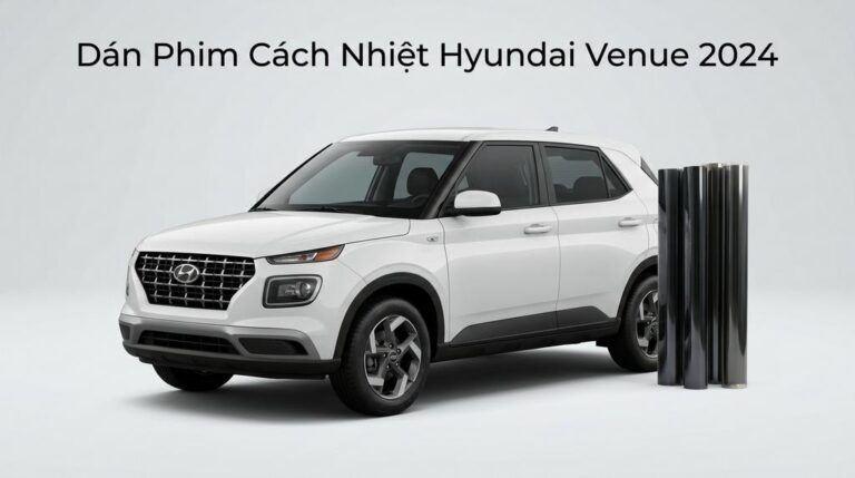 Dán Phim Cách Nhiệt Hyundai Venue 2024 Chính Hãng Uy Tín Tại TPHCM