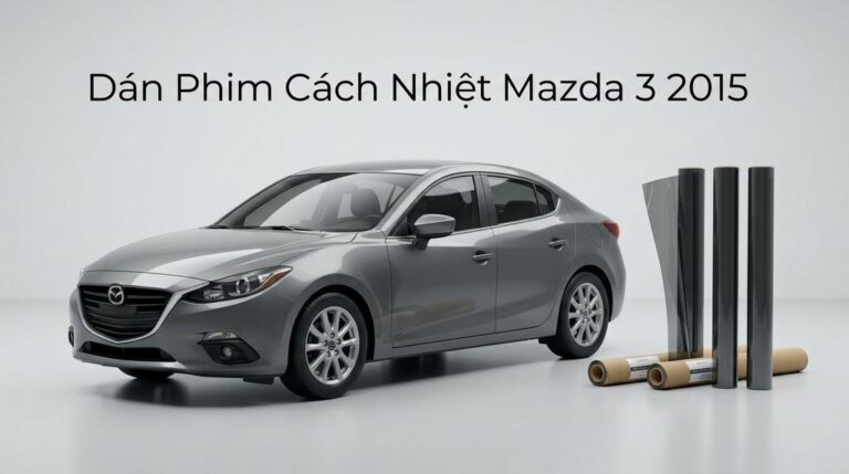 Dán Phim Cách Nhiệt Mazda 3 2015 Chính Hãng Uy Tín Tại TPHCM