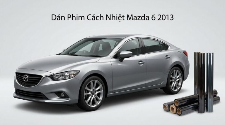 Dán Phim Cách Nhiệt Mazda 6 2013 Chính Hãng Cao Cấp Lắp Đặt Tận Nơi