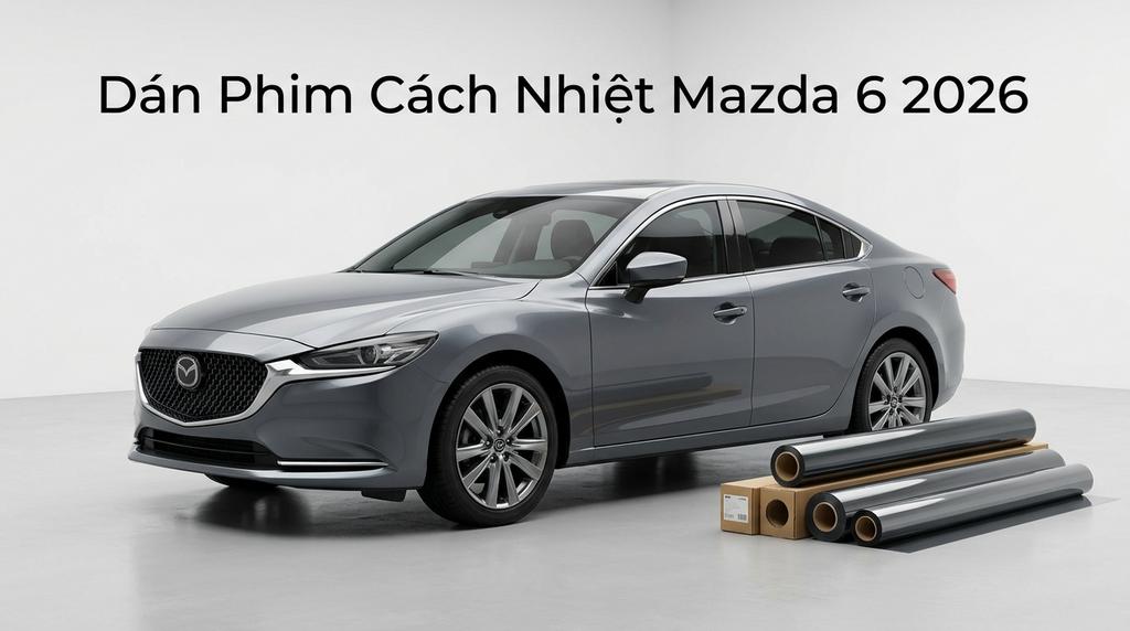 Dán Phim Cách Nhiệt Mazda 6 2026 Chính Hãng, Lắp Đặt Tận Nơi Uy Tín chính hãng