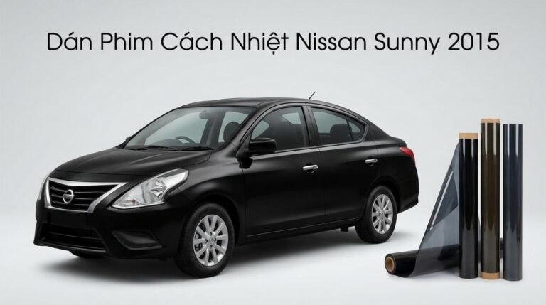 Dán Phim Cách Nhiệt Nissan Sunny 2015 Uy Tín Chuyên Nghiệp TPHCM