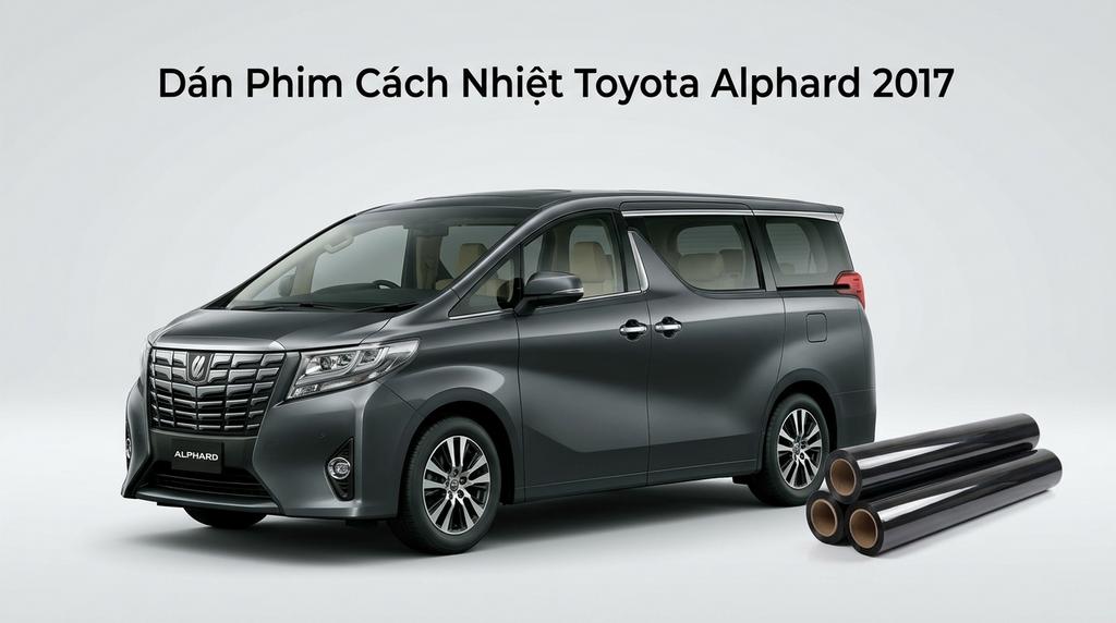 Dán Phim Cách Nhiệt Toyota Alphard 2017 Chuyên Nghiệp Tại TPHCM chính hãng