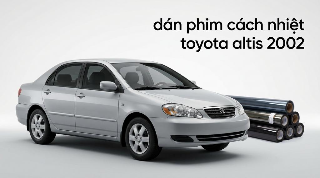Dán Phim Cách Nhiệt Toyota Altis 2002 Chính Hãng Uy Tín TPHCM chính hãng