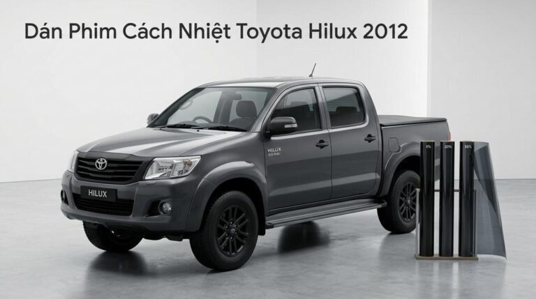 Dán Phim Cách Nhiệt Toyota Hilux 2012 Uy Tín Chuyên Nghiệp TPHCM