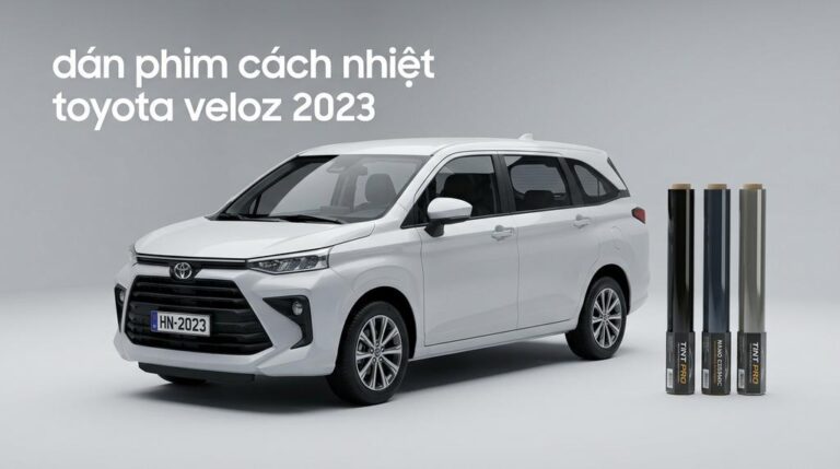 Dán Phim Cách Nhiệt Toyota Veloz 2023 Chính Hãng Cao Cấp Tại TPHCM