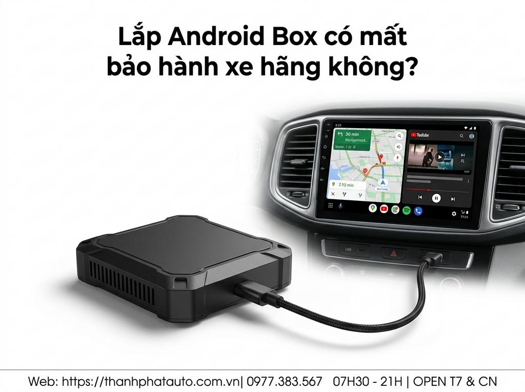 Lắp Android Box có mất bảo hành xe hãng không?