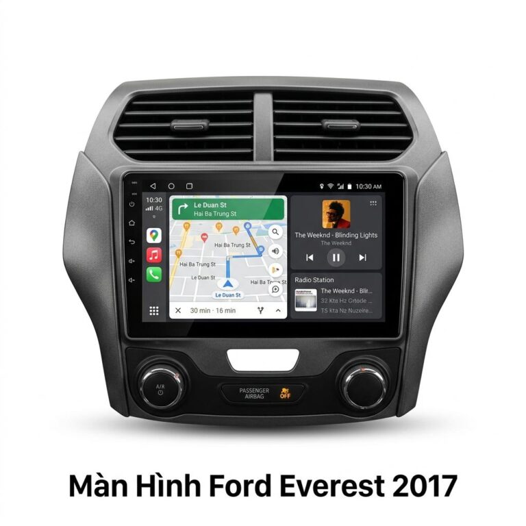 Màn Hình Android Ford Everest 2017 Chính Hãng, Lắp Đặt Tận Nơi TPHCM