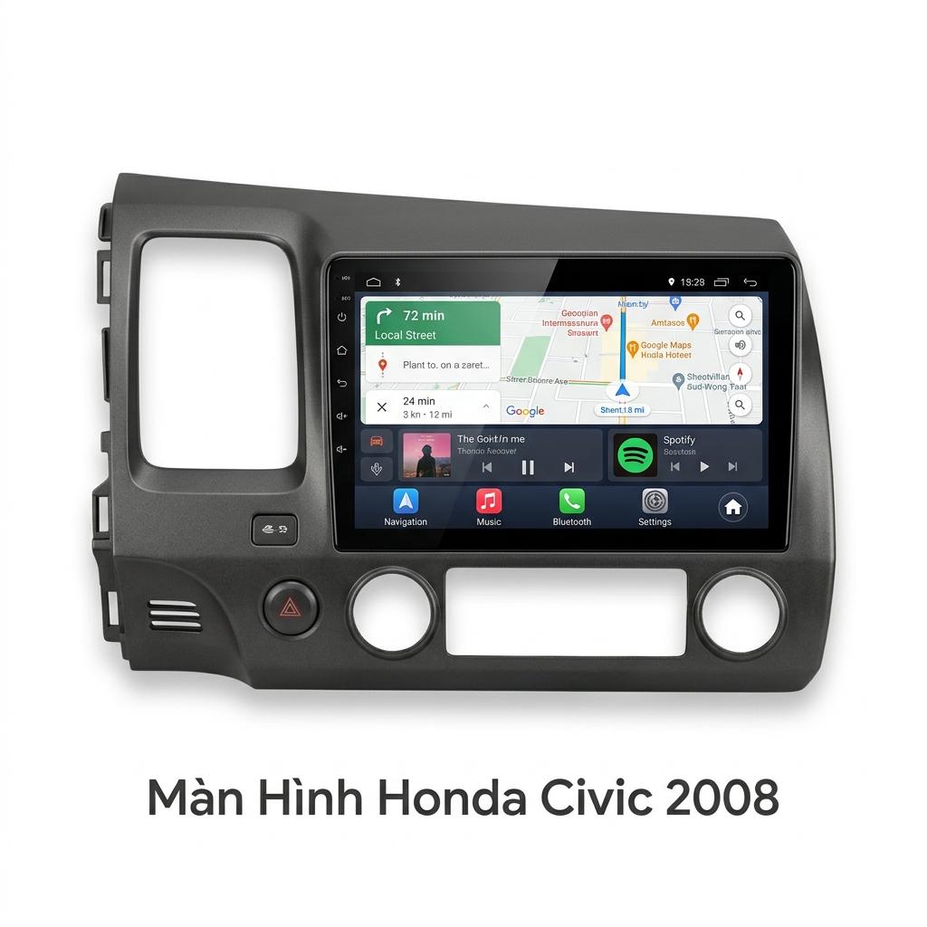 Màn Hình Android Honda Civic 2008 Chính Hãng Lắp Đặt Tận Nơi chính hãng