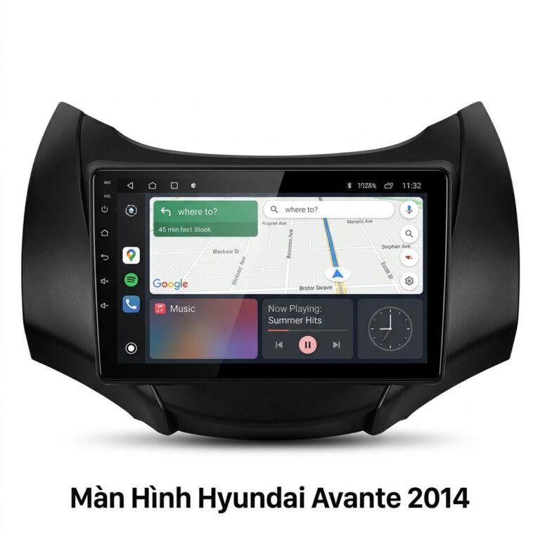 Màn Hình Hyundai Avante 2014 Chính Hãng - Lắp Đặt Tận Nơi TPHCM