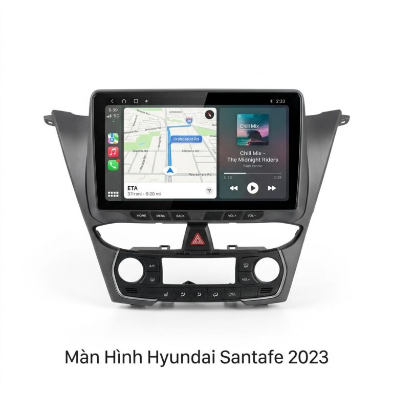 Màn Hình Hyundai Santafe 2023 Chính Hãng - Lắp Đặt Tận Nơi Uy Tín