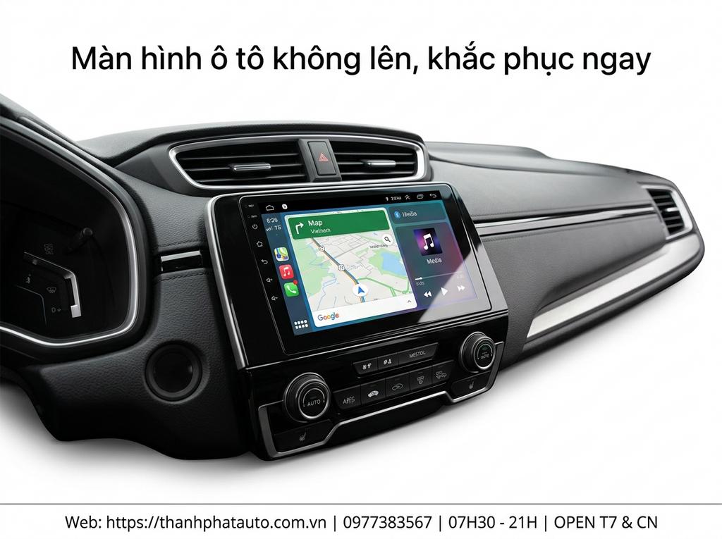 Màn hình ô tô không lên, khắc phục ngay