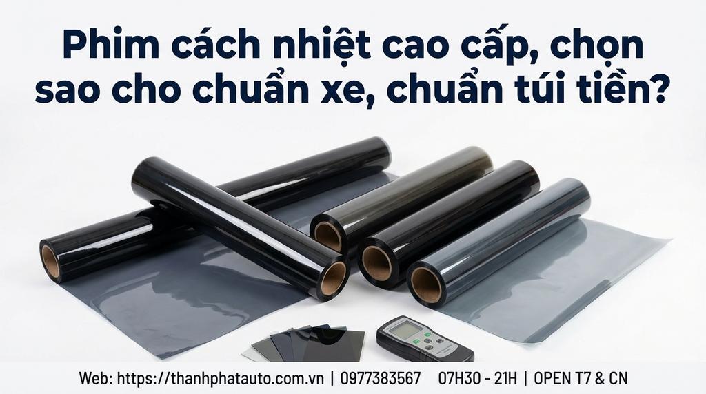 Phim cách nhiệt cao cấp, chọn sao cho chuẩn xe, chuẩn túi tiền?