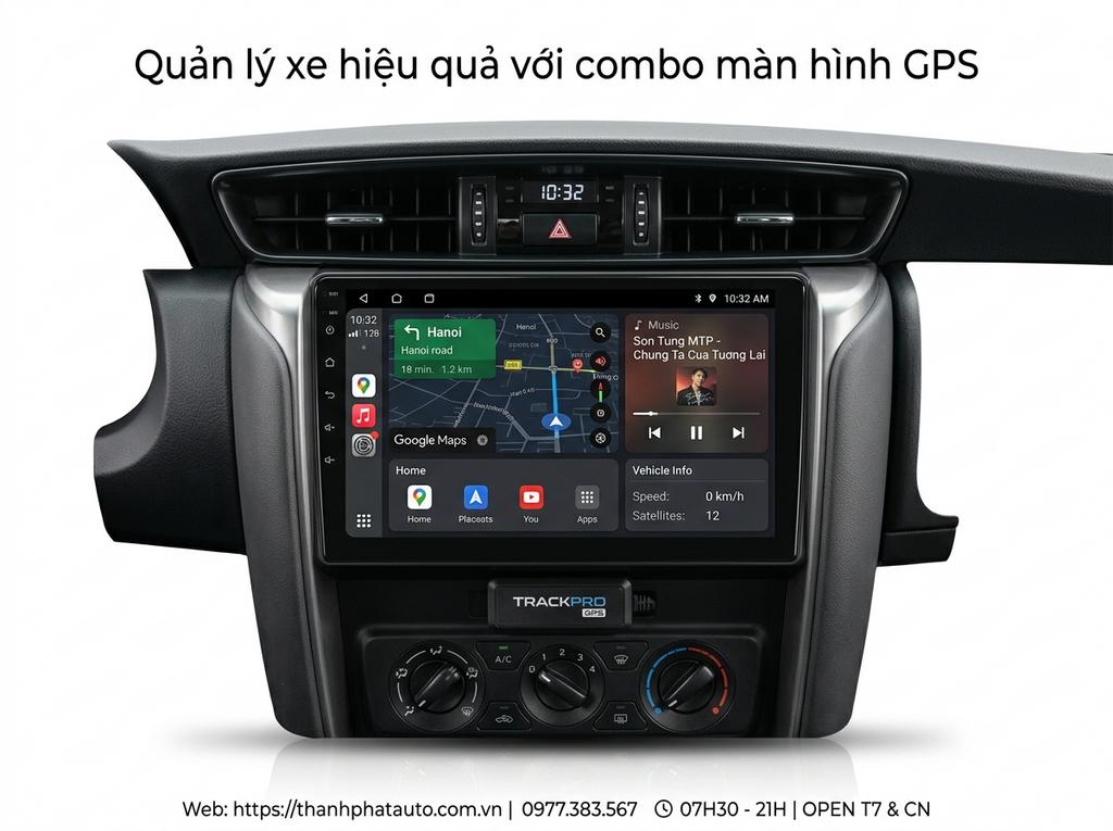 Quản lý xe hiệu quả với combo màn hình GPS