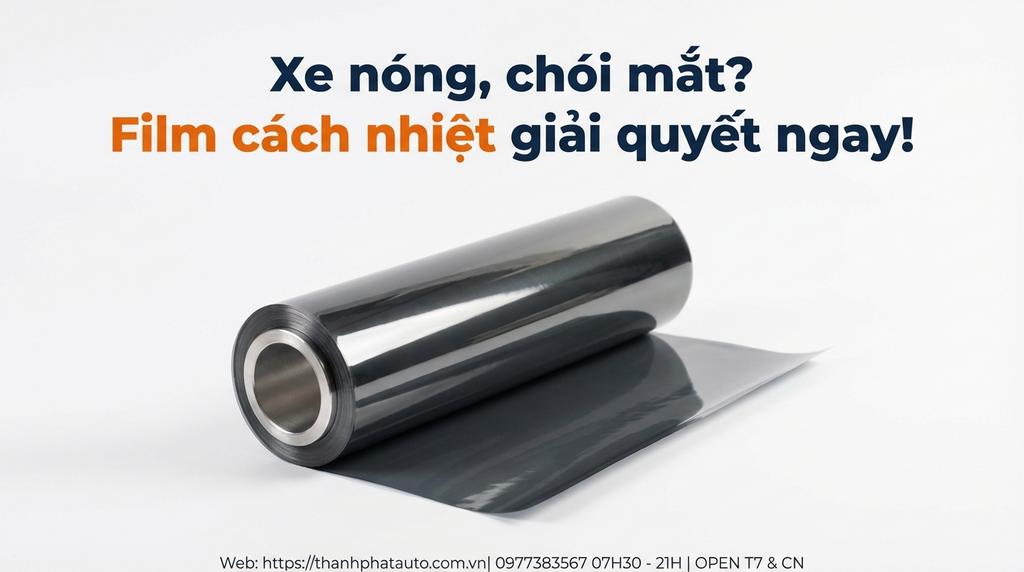 Xe nóng, chói mắt? Film cách nhiệt giải quyết ngay!