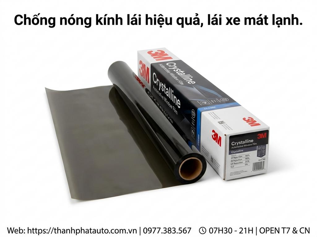Chống nóng kính lái hiệu quả, lái xe mát lạnh.