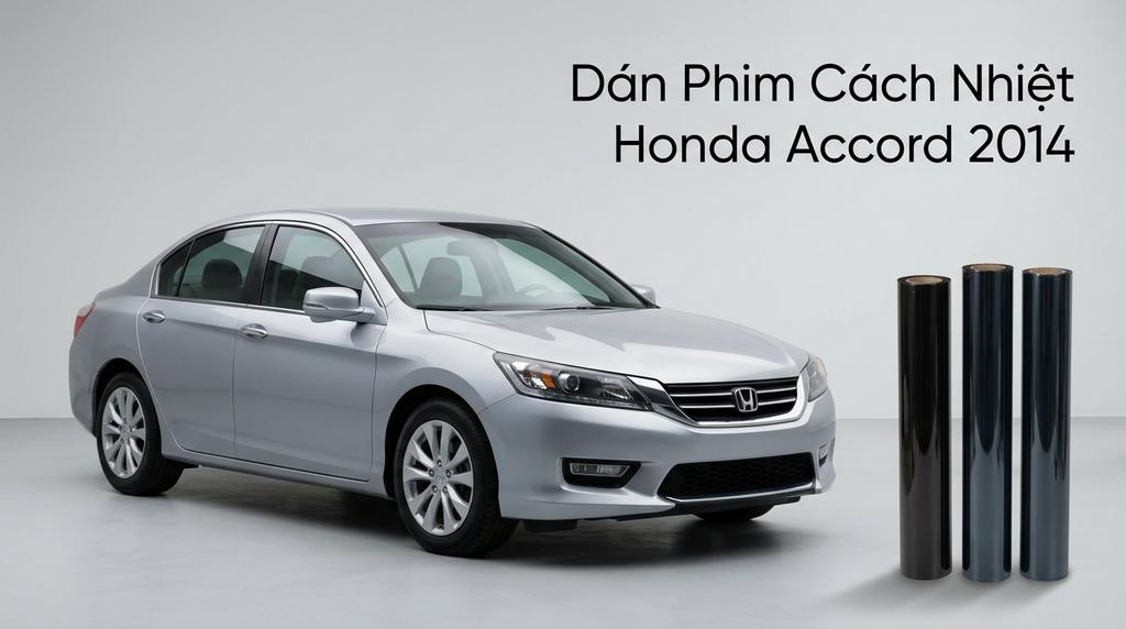 Dán Phim Cách Nhiệt Honda Accord 2014 Chính Hãng - Thi Công Nhanh Tại TPHCM chính hãng