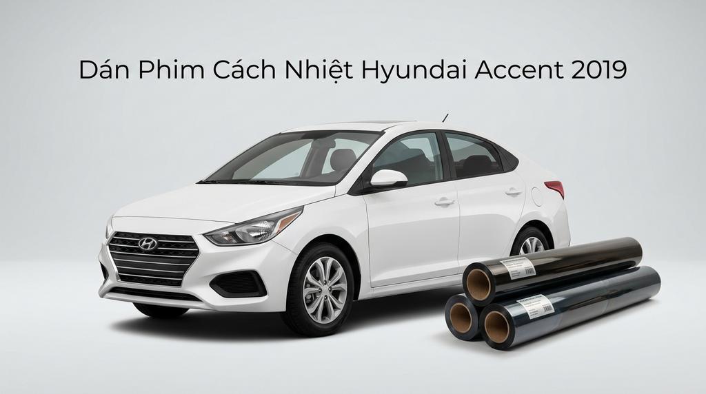 Dán Phim Cách Nhiệt Hyundai Accent 2019 Uy Tín Tại TPHCM chính hãng