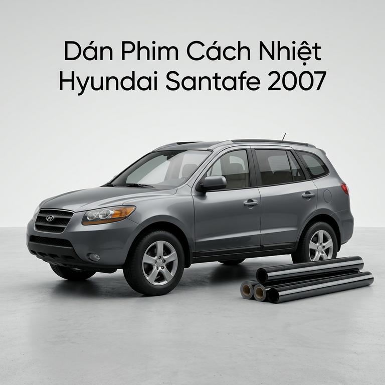Dán Phim Cách Nhiệt Hyundai Santafe 2007 Uy Tín Chuyên Nghiệp TPHCM