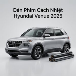Dán Phim Cách Nhiệt Hyundai Venue 2025 Chính Hãng Chuyên Nghiệp TPHCM